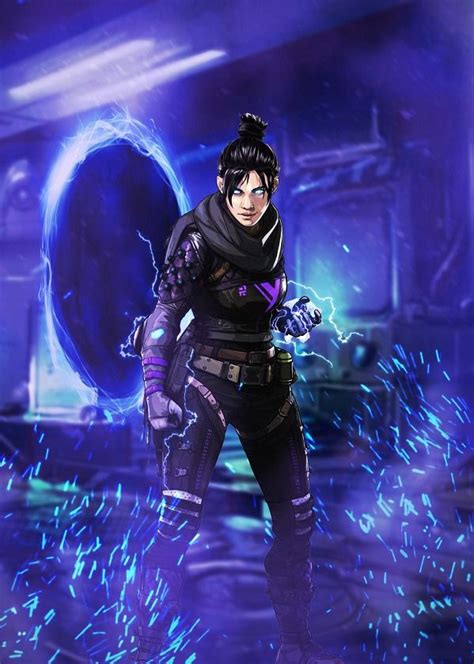 Apex Legends Character Poses Wraith Displate Artwork By Artist