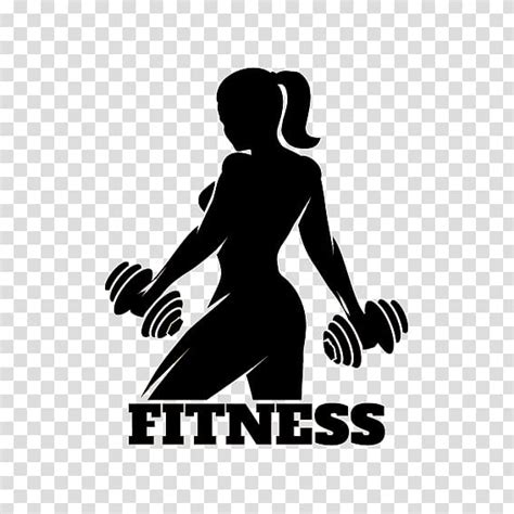 Woman Holding Dumbbells Fitness Logo Physical Fitness Fitness Centre