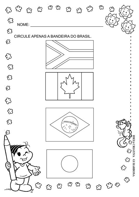 Atividade Dia Da Bandeira Educa O Infantil Canad Jap O Brasil E