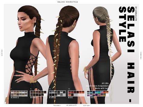 Leahlillith Selasi Hairstyle Download Sims 4 Emily Cc Finds