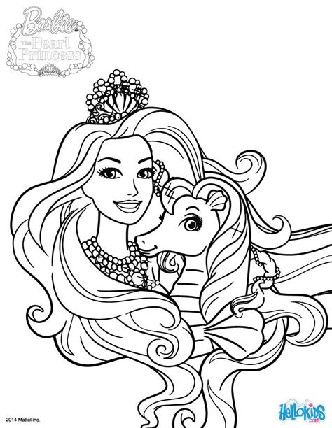 barbie princess coloring pages printable bubakidscom
