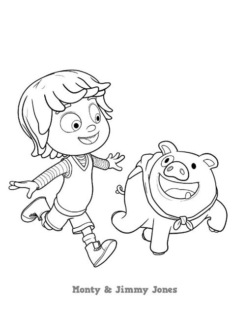 Kids-n-fun | Kleurplaat Kazoops Monty and Jimmy Jones