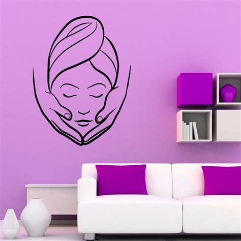 spa beauty salon massage wall stickers art decals removable creative stickers for wall home