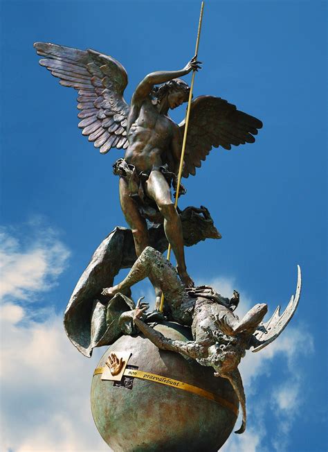 Pope Of False Peace Francis Scowls At The Angel Of Peace St Michael