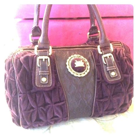 Sold Couture Quilted Velvet Purse Juicy Couture Bags Juicy
