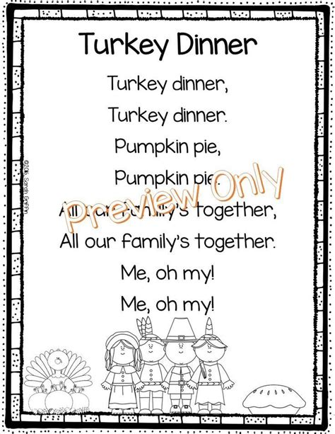 I love reading stories and poems to my students. Thanksgiving Poem: Turkey Dinner 2020
