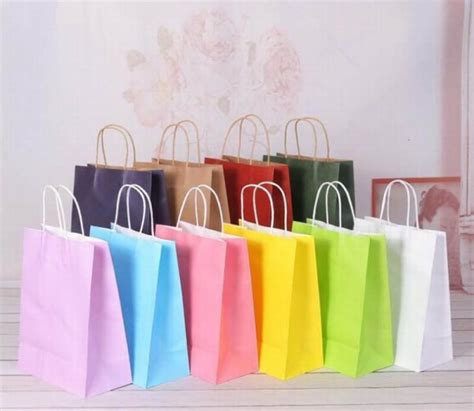 Wholesale Paper Bags With Handles Bulk Carry Bags