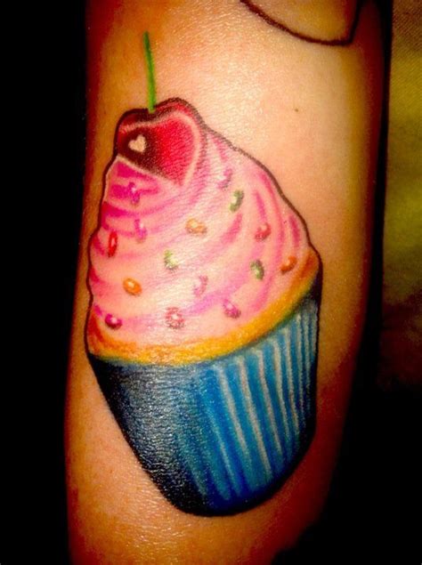 Cupcake Tattoo Done By Sean Hall North Hollywood Ca Cupcake Tattoos