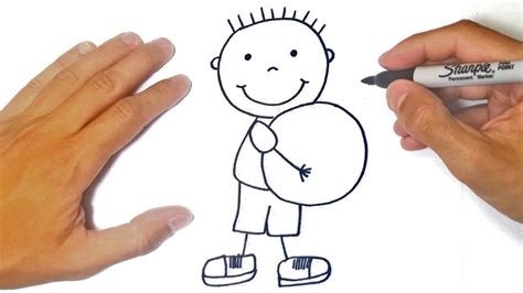 Cómo Dibujar Un Niño Paso A Paso Dibujo De Niño