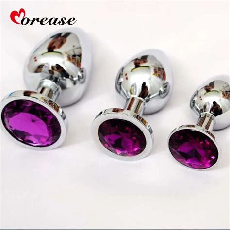 Small Sizes Stainless Steel Crystal Metal Anal Plug Dildo Sex Toys Products Butt Plug For Women