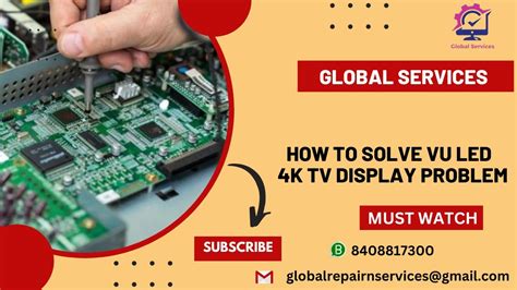 HOW TO SOLVE VU LED 4K TV DISPLAY PROBLEM YouTube