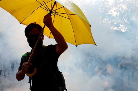 Hong Kong Police Fire Tear Gas To Disperse Protesters Rallying Against