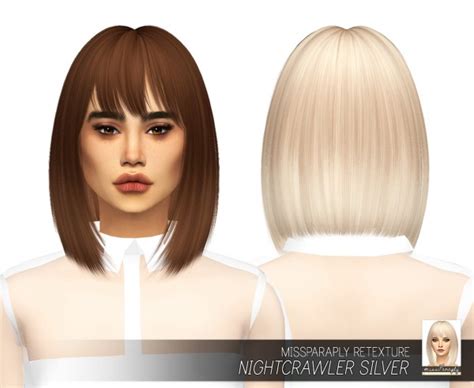 Miss Paraply Nightcrawler Silver Solids • Sims 4 Downloads