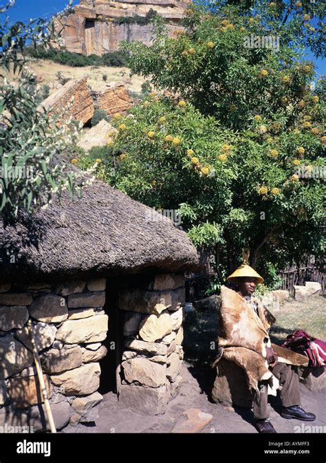 Basotho Cultural Village Orange Free State South Africa Rsa Tribesman