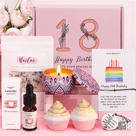 Buy 18th Birthday Pamper Ts Box For Girls Unusual 18th Birthday Hampers For Her Happy 18th
