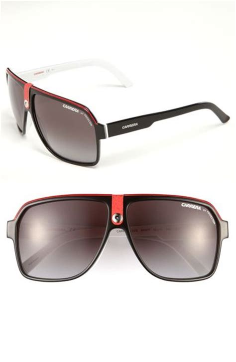 Carrera Eyewear Aviator Sunglasses In Black For Men Black White Lyst
