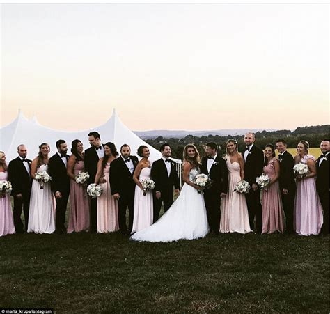 Joanna Krupa Attends Sister Martas Pennsylvania Wedding Daily Mail