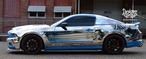 Custom Chrome Mustang Shelby1000 By Designer Wraps 1000hp Car Super