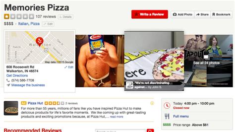 Yelp Users Troll Indiana Pizzeria That Refuses To Cater Gay Weddings Tpm Talking Points Memo