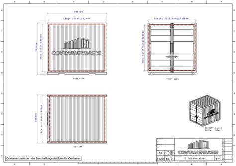Iso Container Drawing