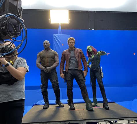 James Gunn Shares Behind The Scenes Pics Of The Shoot For The Guardians Cosmic Rewind Ride At At