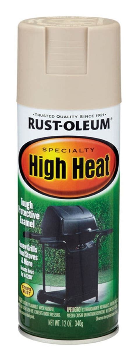 Rust Oleum Specialty Satin Almond High Heat Spray Paint 12 Oz