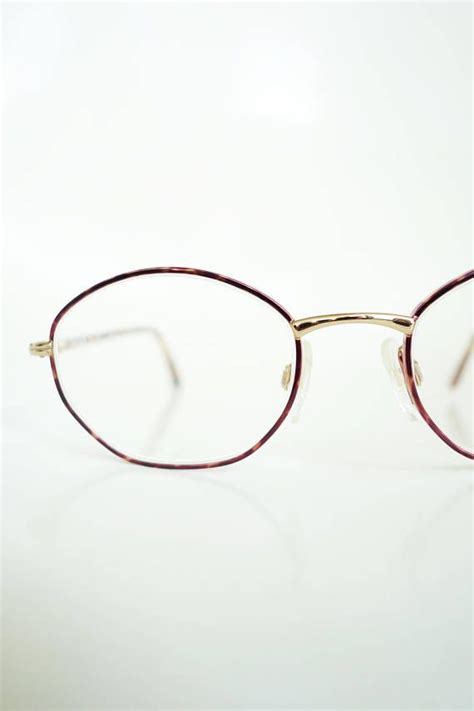 Vintage Italian Glasses Italy Tortoiseshell Eyeglasses Womens Wire Rim