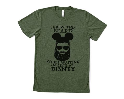Mens Disney Shirt Disney Dad Mickey Shirt Disney Beard Etsy