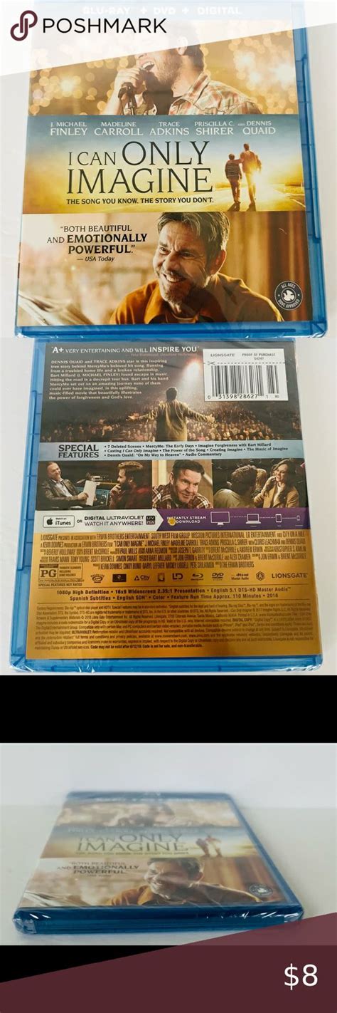 I Can Only Imagine Blu Ray Dvd Digital 2018 Brand New Sealed