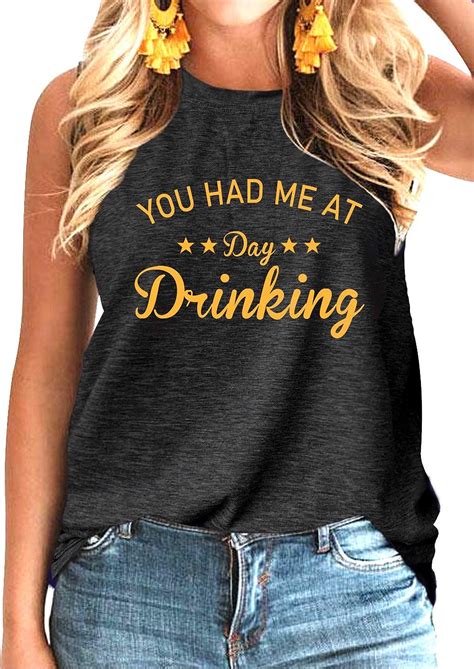 You Had Me At Day Drinking Funny Shirt For Women Vintage Graphic Tees