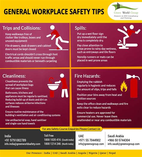 Tips For General Workplace Safety Workplace Safety Workplace Safety