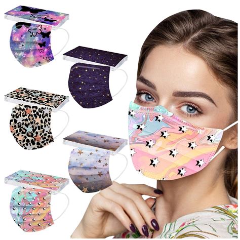 Lot Of 10x Star Printed Dust Proof Disposable Masks Outdoor Protection