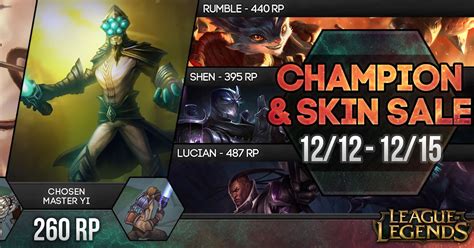 Surrender At 20 Champion And Skin Sale 1212 1215