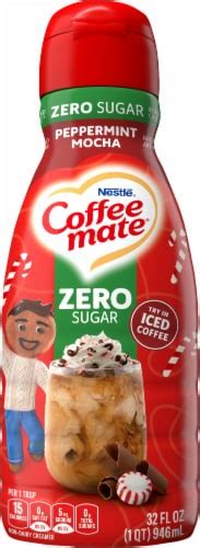 Nestle Coffee Mate Zero Sugar Peppermint Mocha Liquid Coffee Creamer