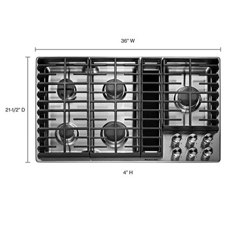 Kitchenaid Architect Ii 30 In Burners Black Gas Cooktop At Ph