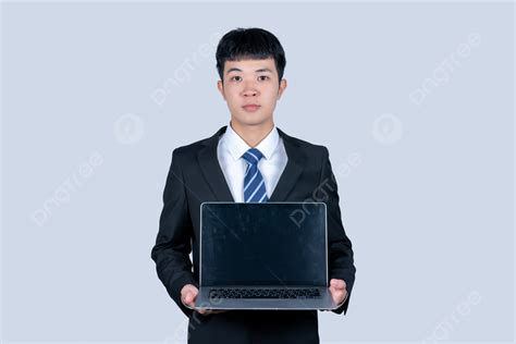 Background Foto Orang Orang Bisnis Memegang Laptop Di Tangan Pebisnis