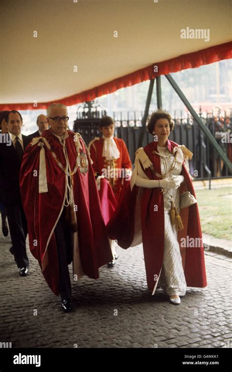 Queen Elizabeth Ii And President Gustav Heineman Of The Federal Republic Of Germany Attending