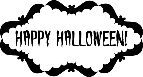 Happy Halloween Blogtober Calligraphy Clip Art Library