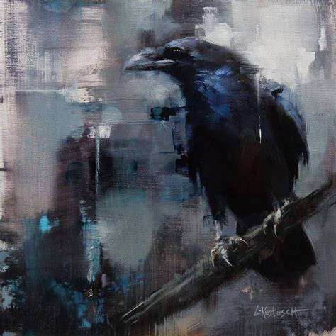 Lindsey Kustusch Crow Art Raven Art Bird Art Crow Painting Painting