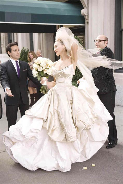 all of sex and the city s wedding dresses