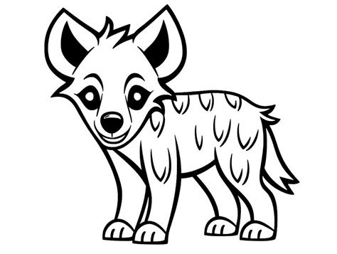 Hyena Coloring Pages For Children Coloring Page