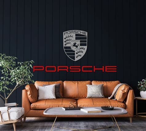 Automotive Sign Porsche Wall Art Metal Car Sign Automotive Etsy