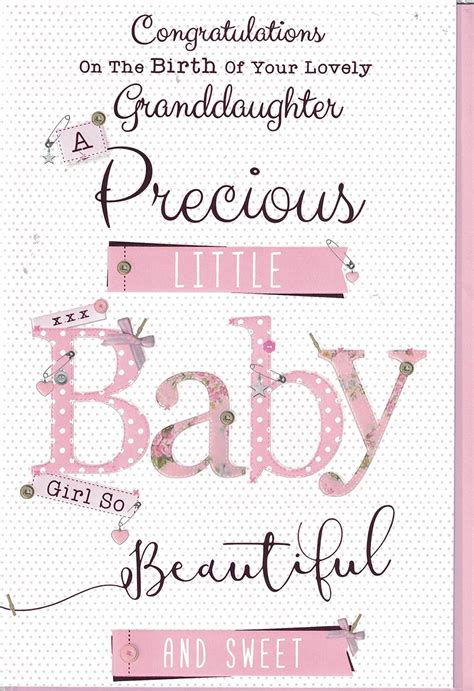 On The Birth Of Your Grandbabe Congratulations Greetings Card