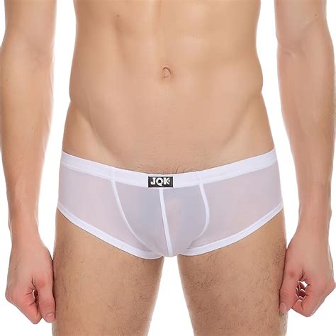 Buy Onefit Mens Seamless Underwear Breathable Ice Silk Boxer Briefs White M At