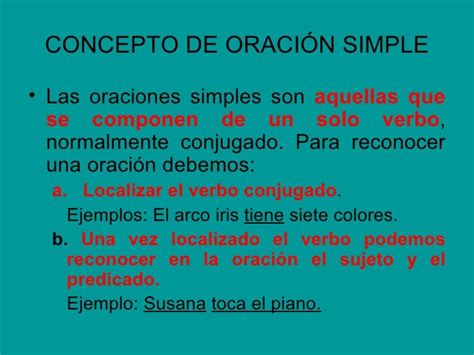 Definicion De Oracion Simple Y Ejemplos Nuevo Ejemplo