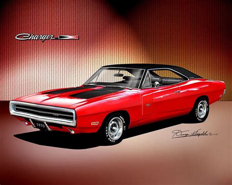 1970 Dodge Charger Art Prints By Danny Whitfield Comes In 10 Etsy