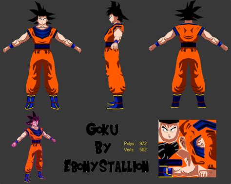 This article is free for you and free from outside influence. Dragon Ball Z - Goku Lowpoly Model by TheEbonyStallion on ...