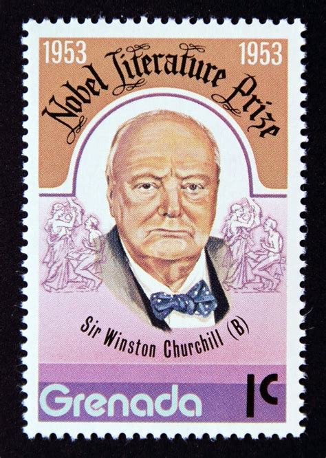 Premio Nobel De Literatura De Winston Churchill 1953 Foto Editorial