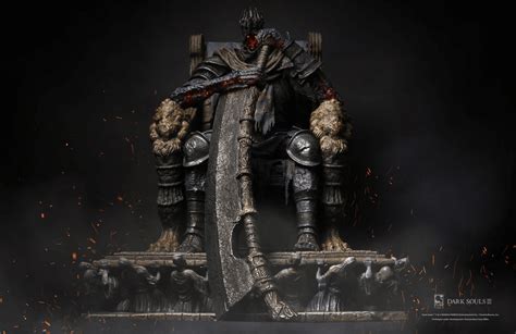 Dark Souls Iiis Yhorm The Giant Getting A Larger Than Life Statue