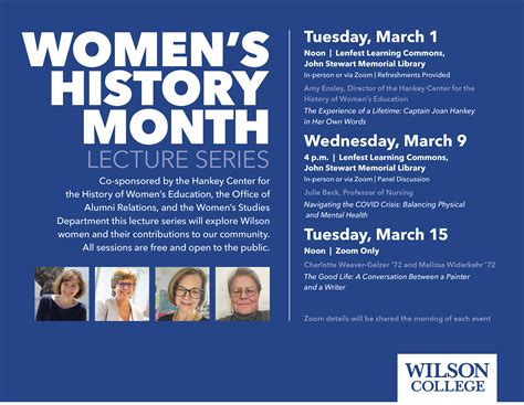 Celebrate Womens History Month At Wilson College Wilson Edu